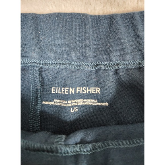 Eileen Fisher Women's Dark Turquois Straight Leg High Rise Pant Size L Business‎ - Picture 11 of 13